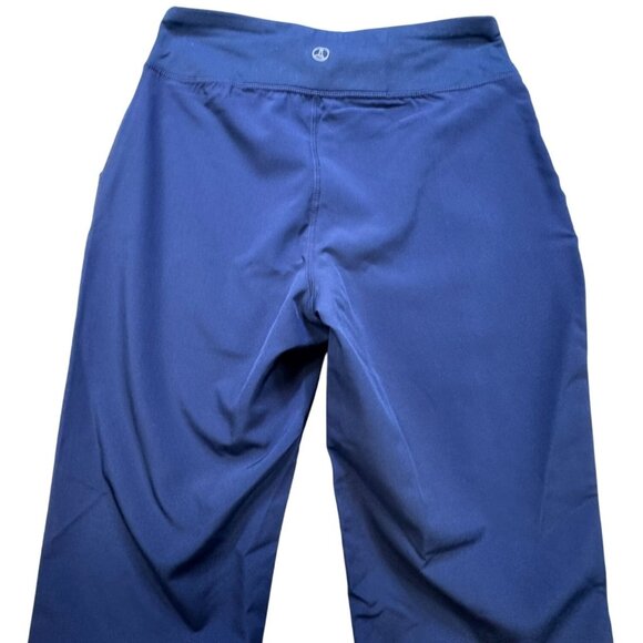 Lands End Womens Stretch Ankle Pants S Blue Nylon/Spandex - Picture 11 of 12